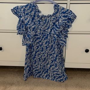 Sleeveless floral top